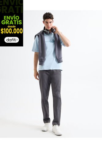 Pantalon Para Hombre  Color Gris Oscuro Marca Seven Seven #45071089 Seven Seven