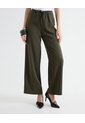 Pantalón Palazzo Bolsillos Diagonales  Para Mujer Verde Seven Seven de Seven Seven