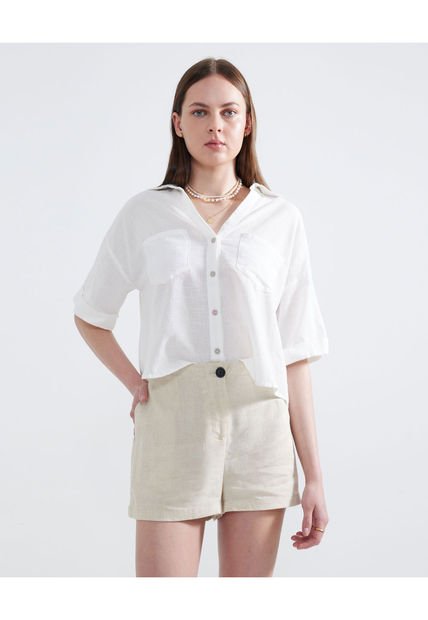 Short Para Mujer  Color Beige Marca Seven Seven #28190997