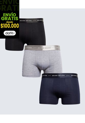 Boxer Para Hombre Fleat Seamer Corto Color Gris Claro Marca Seven Seven #45000353 Seven Seven