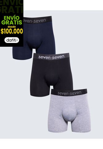 Boxer Para Hombre Fleat Seamer Medio Color Azul Oscuro Marca Seven Seven #45000355 Seven Seven