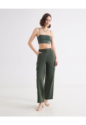 Camiseta Para Mujer Manga Sisa Moda Color Verde Marca Seven Seven #28096457