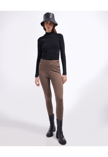 Leggins Para Mujer Largo Color Cafe  Marca Seven Seven #28230591