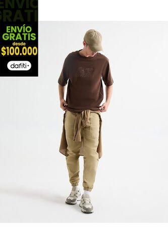 Pantalon Para Hombre Jogger Color Taupe Marca Seven Seven #45071097 Seven Seven