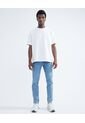 Camiseta Tejida Texturizada Oversize  Para Hombre Marfil Seven Seven de Seven Seven
