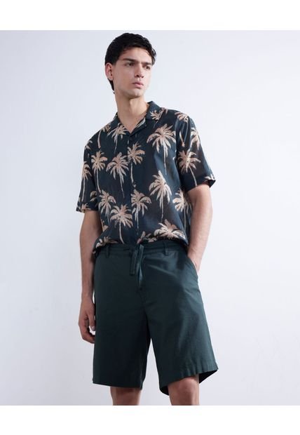 Bermuda Para Hombre  Color Verde  Marca Seven Seven #45100662