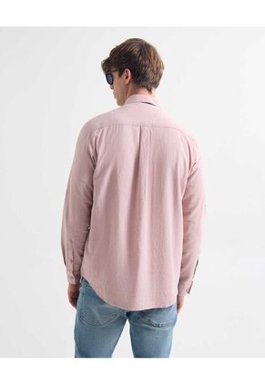 Camisa Para Hombre Manga Larga Cuello Casual M Color Rosa  Marca Seven Seven #45012104