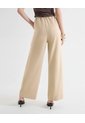 Pantalón Palazzo Bolsillos Diagonales  Para Mujer Beige Seven Seven de Seven Seven