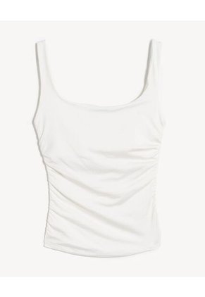 Camiseta Para Mujer Manga Sisa Moda Color Marfil Marca Seven Seven #28096433