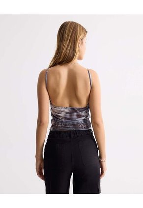 Camiseta Para Mujer Manga Sisa Moda Color Gris Marca Seven Seven #28096434