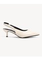Tacones Bicolor Tipo Sandalia  Para Mujer Blanco Seven Seven de Seven Seven