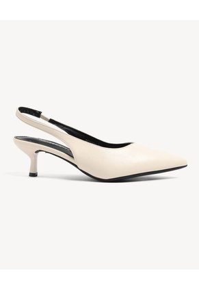 Tacones Bicolor Tipo Sandalia Para Mujer Blanco Seven Seven