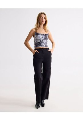 Camiseta Para Mujer Manga Sisa Moda Color Gris Marca Seven Seven #28096434