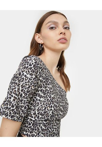 Blusa Manga 3/4 Mujer Seven Poliéster Café 28123602-197 Seven Seven
