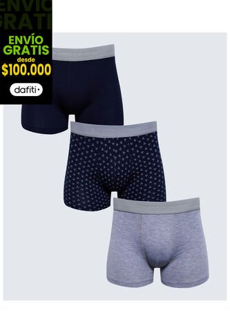 Boxer Para Hombre Fleat Seamer Corto Color Gris  Marca Seven Seven #45000369 Seven Seven