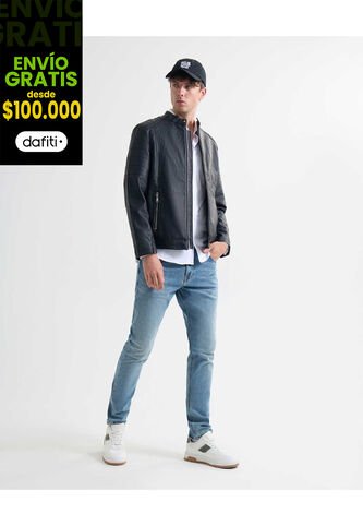 Jean Para Hombre Skinny Color Azul Medio Marca Seven Seven #45160576 Seven Seven