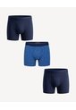 Bóxer Medio Pretina Ancha Pack X3 X3 Para Hombre Azul Seven Seven de Seven Seven