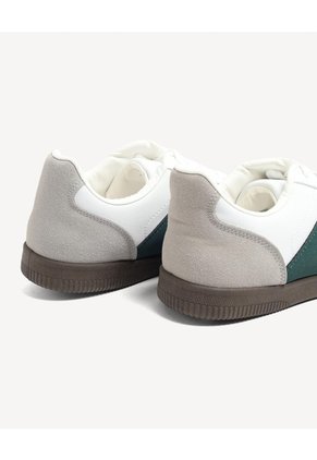 Tenis De Paneles Combinados  Para Hombre Azul Seven Seven