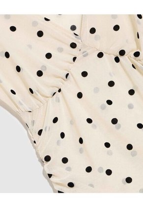 Camiseta Para Mujer Manga Larga Cuello V Color Marfil Marca Seven Seven #28096478