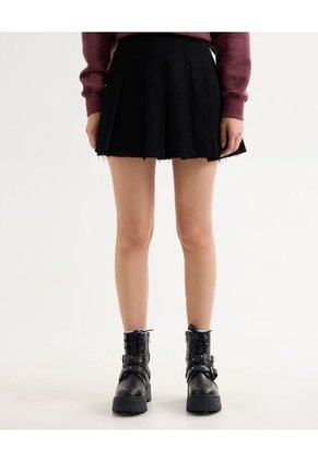 Falda Para Mujer Medio Color Negro Marca Seven Seven #28140916