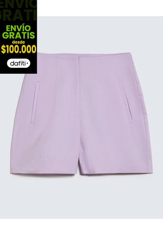 Short Para Mujer  Color Lila Marca Seven Seven #28191067 Seven Seven