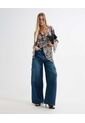 Jean Para Mujer Wide-Leg Color Azul Medio Marca Seven Seven #28160882 de Seven Seven
