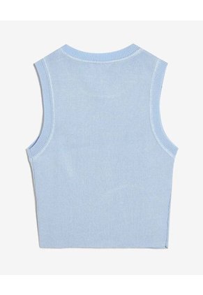 Camiseta Para Mujer Manga Sisa Cuello Redondo Color Celeste Marca Seven Seven #28096458