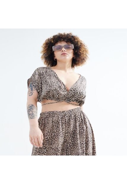 Blusa Para Mujer Manga Corta Color Arena Marca Seven Seven #28123828