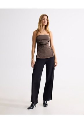 Camiseta Para Mujer Straple Color Café Marca Seven Seven #28096476