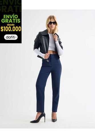 Pantalon Para Mujer  Color Azul Oscuro Marca Seven Seven #28071820 Seven Seven