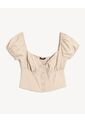 Blusa Para Mujer Manga Corta Color Beige Marca Seven Seven #28124021 de Seven Seven