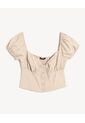 Blusa Para Mujer Manga Corta Color Beige Marca Seven Seven #28124021 de Seven Seven