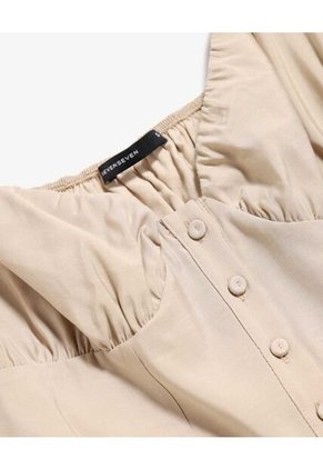 Blusa Para Mujer Manga Corta Color Beige Marca Seven Seven #28124021