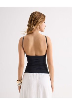 Camiseta Para Mujer Manga Sisa Moda Color Negro Marca Seven Seven #28096483