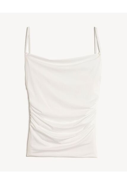 Camiseta Para Mujer Manga Sisa Moda Color Crudo Marca Seven Seven #28096481