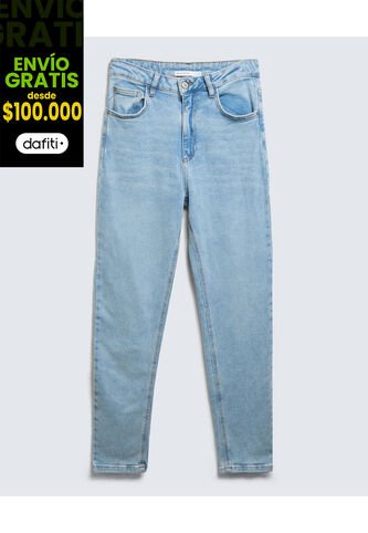 Jean Para Mujer Mom Color Azul Medio Marca Seven Seven #28160901 Seven Seven