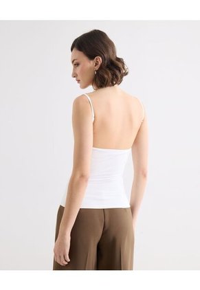 Camiseta Para Mujer Manga Sisa Moda Color Crudo Marca Seven Seven #28096481