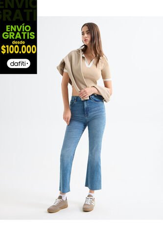 Jean Para Mujer Flare Color Azul Medio Marca Seven Seven #28160933 Seven Seven