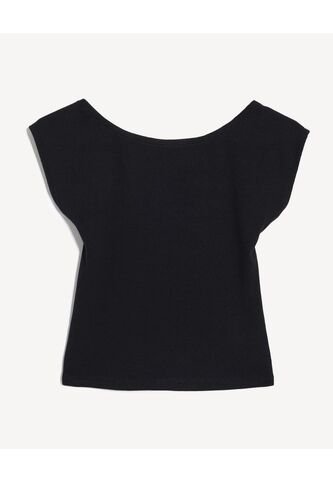 Camiseta Para Mujer Manga Corta Cuello Redondo Color Negro Marca Seven Seven #28096454 Seven Seven