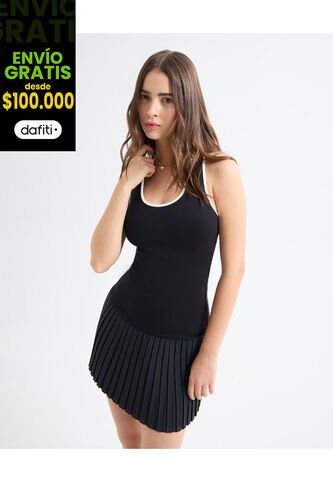 Vestido Para Mujer M/Sisa Corto Color Negro Marca Seven Seven #28171361 Seven Seven