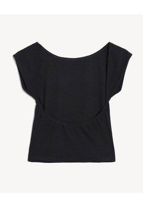 Camiseta Para Mujer Manga Corta Cuello Redondo Color Negro Marca Seven Seven #28096454