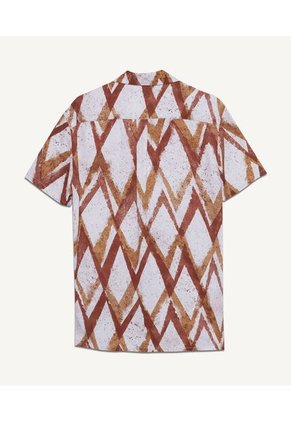 Camisa Para Hombre Manga Corta Color Amarillo Marca Seven Seven #45011954