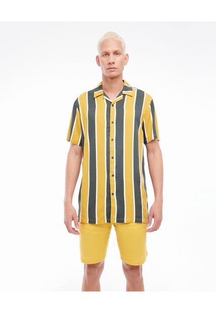 Bermuda Para Hombre  Color Mostaza Marca Seven Seven #45100621