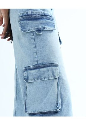 Falda Para Mujer Largo Color Azul  Marca Seven Seven #28140873