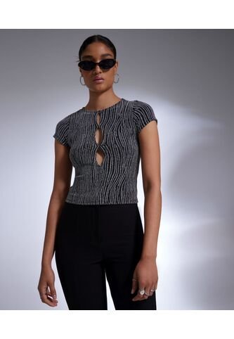 Camiseta Para Mujer Manga Corta Color Negro Marca Seven Seven #28095208 Seven Seven