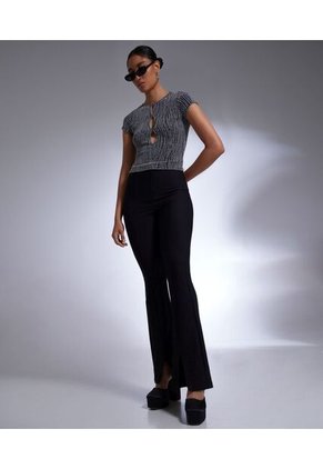 Camiseta Para Mujer Manga Corta Color Negro Marca Seven Seven #28095208