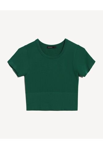 Camiseta Para Mujer Manga Corta Cuello Redondo Color Verde Marca Seven Seven #28096455 Seven Seven