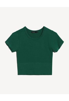 Camiseta Para Mujer Manga Corta Cuello Redondo Color Verde Marca Seven Seven #28096455