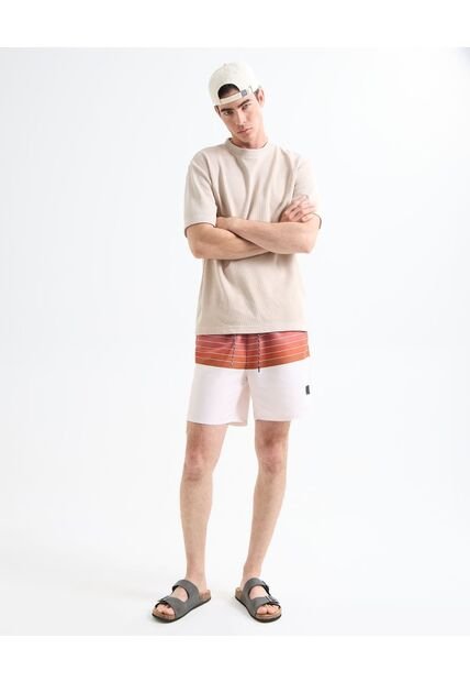 Pantaloneta Para Hombre  Color Terracota Marca Seven Seven #45280073