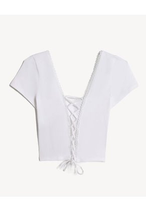 Camiseta Para Mujer Manga Corta Moda Color Blanco Marca Seven Seven #28096469